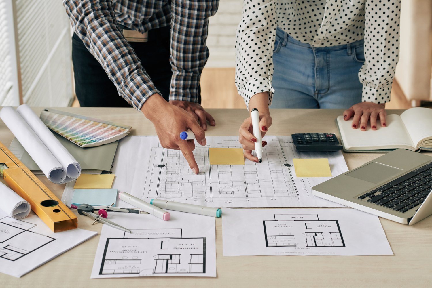 Space planning with floor plans